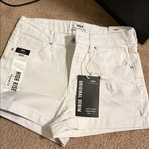 Women's White Denim Shorts